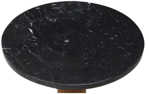 FRENCH EMPIRE STYLE MARBLE-TOP GUERIDON COCKTAIL TABLE